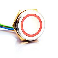 Lumex WEC22H-1102A Standard Switches TS 22mm stainless mom ill RGB wires