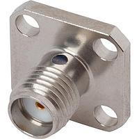 Amphenol SV Microwave M39012/60-3001 Connectors SMA F FlangMountConn 4 Hole (Solder Pot)