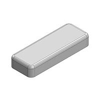 Masach Tech MS243-10S-NS EMI/RFI Shield, One-Piece 24.3 x 8.9 x 3.8mm One-piece Drawn-Seamless RF Shield/EMI Shield (Nickel-Silver)