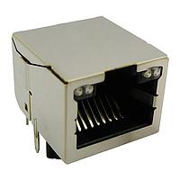 Stewart Connector SS-60300-103 Modular 2.5G  5G and 10G Single Port Horizontal Jack  with Bi-Color LEDs