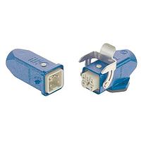 HARTING 10360040008 Locking Han-Kit-Ex4A Quicklock - Han Ex 4A, 4pins+GND, straight hood, surface mount housing (IECEx Intrinsically Safe - IEC EN 60079)