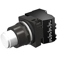 SIEMENS 52BT6KBAB Push-to-Test PTT/ILL PB,NMA4X,XFMR,600V,WHT,NO-NC,LED