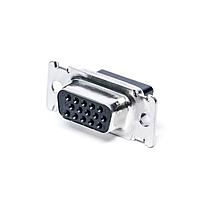AMP Connectors - TE Connectivity 2335893-1 High Density D-Sub Connectors AMPLIMITE SZ 1 RECPT 15 POS, ST STL SHEL