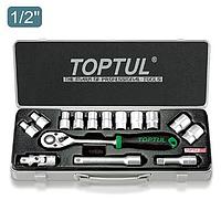 TOPTUL GCAD1502 15PCS 1/2 inch DR. Socket Set