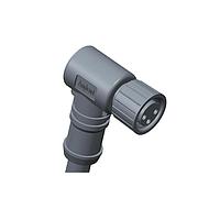 Amphenol LTW 8-04BFFM-SR7A04 Sensor Cables / Actuator Cables M8 Circular Metric Connector, A Code, Metal, 3A, 04 pins, Female Connector, Female Contact, Right Angle, Screw Thread, Overmolded, Length 4000mm, IP67 Mated