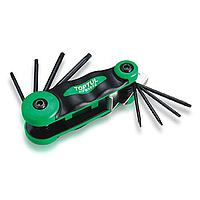 TOPTUL AGFB0703 - 7-in-1 Foldable Hex Key Wrench Set