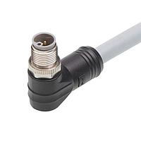 Molex 1205000222 Sensor Cables / Actuator Cables M12 Single-Ended Cordset 5 Poles  Male (90) to Pigtail 14 AWG Gray 2.0m  Lngth