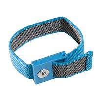 Desco S0101B Adjustable Wrist Band ADJUSTABLE WRIST STRAP, 1/8 (4MM) SNAP BLUE, BAND ONLY