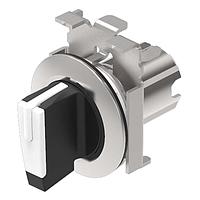 EAO 45-2844.4C90.006 Switch Actuators Selector switch actuator 2 positions white flush mounting 0-mom 45? short lever front metal