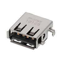 Molex 48258-0001 USB Type A Connectors USB A SINK REVERSE T INK REVERSE TYPE L/F