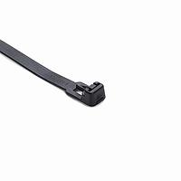 HellermannTyton 115-00046 Releasable Releasable Cable Tie, Release Lever, 5.5" Long, 50lb Tensile Strength, PA66, Black, 100/pkg