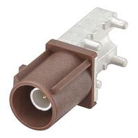 Rosenberger 59S2AQ-40MT5-F_1 PCB Connectors Plug PC-Board SMD Right Angle F Brown