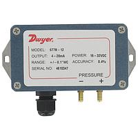 Dwyer 677B-04 677B Low Pressure DP Transmitter, ± 0.4% Accuracy, NEMA 4 Housing (Differential, 1 inH₂O, Barbed Fitting, 3/16 in, IP65, NEMA Type 4)