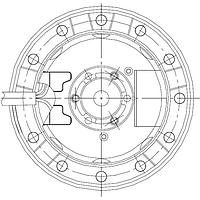 ebm-papst M2E052-BF88-59 Fan Motor AC Motor, 115VAC, 60Hz, Clockwise Rotation