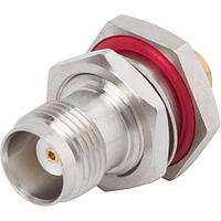 Amphenol SV Microwave SF4546-6010 Cable Connectors PTNC F Bulkhead Conn for .141 Cbl