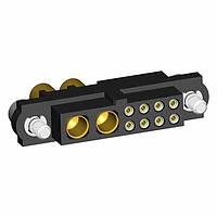 Harwin M80-4C10842F2-02-326-00-000 Connectors 8+2 Pos. Female 24-28AWG+14AWG Cable Conn. Kit, Jackscrews