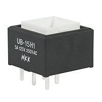 NKK Switches UB15SKW035F Sealed SP ON-(ON) BRT GN AG