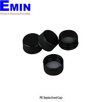 SciLab SL.Vi1233 PE Septa lined Cap (Black-color, PE Septa; 15-425)