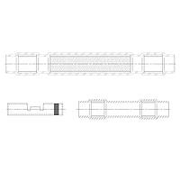 Raychem - TE Connectivity D-150-0175 Coax Solder Sleeve Terminator HS-COAX SPLICE 20-16 BLU X2