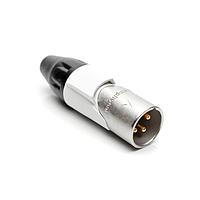 Amphenol Audio AX3M9M-AU Cable Connectors 3P PIN M PLUG GLD W WHT MRK SLEEVE