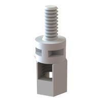 Essentra Components CBS-TFM-8-01 Hex CB Spt,Thrd Fem/ML,Natural,1/2 in Spc