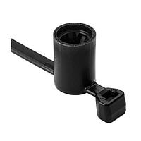 HellermannTyton 157-00380 Standoff Standoff Stud Mount Tie, 6.0 mm studs, 6.0" Long, PA66HS, Black, 1000/pkg