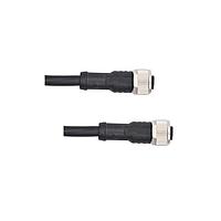 Amphenol LTW MSAP06FL-SAPFL-SB004 Sensor Cables / Actuator Cables M12 Circular Metric Connector, A Code, Plastic, 2A, 06 pins, Female Connector, Female Contact, Straight-to-Straight, Screw Thread, Overmolded Double Ended, Length 4000mm, IP68 / IP69K