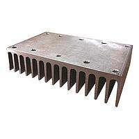 Carlo Gavazzi RHS10025D Heat Sinks Thru wall or panel mount heatsink, thermal resistance 1.85 C/W a. 60 W, Width x Height x Depth = 100 x 100 x 25 mm, suitable for mounting a single or multiple SSRs