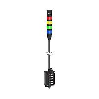 Banner Engineering LCA130T5-TL50BGYRA900Q Tower Lights Andon Tower Light Assembly: 4-Color with Audible; Voltage: 18-30 V dc; Colors: Blue Green Yellow Red; 5-pin M12 Integral QD; 5-Touch Control Module; 900 mm SOP