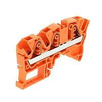 AMP Connectors - TE Connectivity ZK6-3P-OR Feed Through Terminal Block Aut SNK PI-Spring