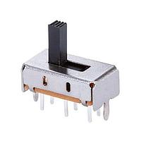 Same Sky (formerly CUI Devices) SLW-127787-6A-N-D Slide Switch 12.7 x 7.8 x 7 mm, 6 mm Raised Slide Actuator, Through Hole