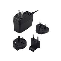 Cincon TRE25R120-02G12-Level-VI Interchangeable Plugs Switching Adapter, Level VI, Wallmount, 25 Watt, 90-264VAC Input, 12VDC Output, 2.1A, 5.5x2.5x12mm Right Angle, DC Cable 1220mm with Ferrite Core, UL1571 with OVP