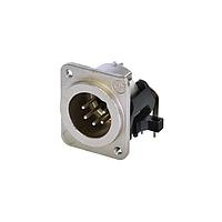NEUTRIK NC5MDM3-H-BAG-1 XLR Connectors Receptacle DM3 H-1 series 5 pin female - PCBH - nickel/silver