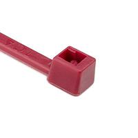 HellermannTyton T18L2M4 Cable Ties Cable Tie, 8" Long, UL Rated, 18lb Tensile Strength, PA66, Red, 1000/pkg