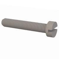 Essentra Components 50M060100D035 Machine Screw Cheese Slotted Screw, M6 X 1 Thread, 35mm Lg