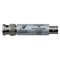 Crystek Corporation CATTEN-04R0-BNC Connectorized Attenuators DC-1GHz Atten. 4dB BNC 50 Ohm 2 watts