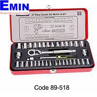 STANLEY 89-518 37 pcs 1/4 & 3/8 drive socket set