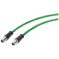 SIEMENS 6XV18785HH30 Plug-In Cable IE TP CORD M12-180/M12-180 (4X2. 3M)