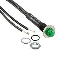 VCC 6012M5 Neon Panel Mount Indicators GREEN DIFFUSED 3/8" MOUNTING HOLE