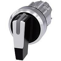 SIEMENS 3SU10522CN600AA0 Long Handle SEL SW, 3POS, MTND/MOM, LONG HANDLE, WHT