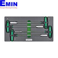 TOPTUL GEA0410 Hex Nut Driver T-Handle Set (4 pcs)