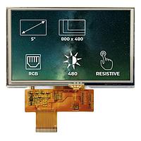 Riverdi SM-RVT50AQTNWR00 TFT LCD Displays 5.0", RGB, no frame, RTP, air bond