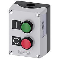 SIEMENS 3SU18020AB002AB1 Pushbutton ENC PLASTIC, 2-PUSHBUTTONS, GREEN, RED