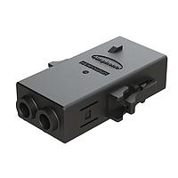 Amphenol SINE Systems ATHP062S25EL-S2-BLK Heavy Duty Power Connectors 2 Position EMC Plug with High Voltage Interlock Loop, A Key, 4.8-5.8mm Cable Range, Black. Contacts ordered separately.