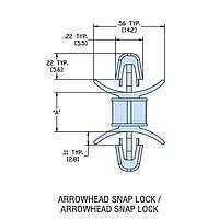 Heyco 10212F PCB Support HDLSP5-08 V-0 NATURAL