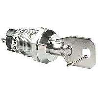 NKK Switches CKL12ATW01 Keylock Switches SPDT ON-NONE-ON