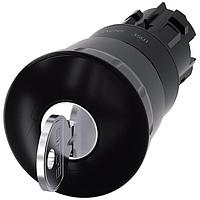 SIEMENS 3SU10001HG100AA0 Mushroom MUSHROOM PUSHBUTTON. 40MM. BLACK