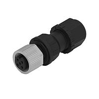 Wurth Elektronik 643722100005 Receptacles WRCIRC M12  Screw  Coding A  FA Solder Field Attachable Solder Bucket Straight with Metal Coupling Nut Female connector, polarity 5