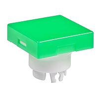 NKK Switches AT3001FB Button SQUARE CAP GRN/WHT