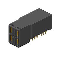 Amphenol FCI 10052620-4555P00LF Receptacles 2X2 PRESS FIT R/A RECEPTACLE